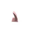 Süet Kumaş Pembe Renk Ayaklı 9/7 cm Küpe Sergileme Dekoru