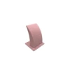 Süet Kumaş Pembe Renk Ayaklı 9/7 cm Küpe Sergileme Dekoru