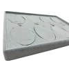 Süet Kumaş Gri 34-24 Cm Ayaklı 8 Pedli Kolye Tabla Stand