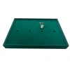 Süet Kumaş Yeşil 34-24 Cm Ayaklı 8 Pedli Kolye Tabla Stand