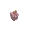 Terli Üretim Süet Kumaş Pembe Renk Tek Yüzük Sergileme Aksesuar