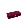 Yeni Yerli Üretim Kapaklı Keten Kumaş Bordo 25 cm / 10 cm Tesbih Sergileme Kutusu