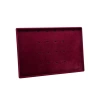Yerli Üretim Brüksel Model Enine Süet Kumaş Bordo 34-24 Cm Ayaklı Üçlü Set Tabla Stand
