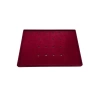 Yerli Üretim Brüksel Model Enine Süet Kumaş Bordo 34-24 Cm Ayaklı Üçlü Set Tabla Stand