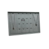 Yerli Üretim Brüksel Model Enine Süet Kumaş Gri 34-24 Cm Ayaklı Üçlü Set Tabla Stand