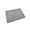 Yerli Üretim Brüksel Model Enine Süet Kumaş Gri 34-24 Cm Ayaklı Üçlü Set Tabla Stand