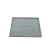 Yerli Üretim Brüksel Model Enine Süet Kumaş Gri 34-24 Cm Ayaklı Üçlü Set Tabla Stand