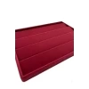 Yerli Üretim Cezayir Model Süet Kumaş Bordo Renk 34/24 Cm Kademeli Çekmece İçi Küpe Standı