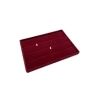 Yerli Üretim Cezayir Model Süet Kumaş Bordo Renk 34/24 Cm Kademeli Çekmece İçi Küpe Standı