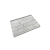 Yerli Üretim Cezayir Model Süet Kumaş Gri Renk 34/24 Cm Kademeli Çekmece İçi Küpe Standı