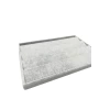 Yerli Üretim Cezayir Model Süet Kumaş Gri Renk 34/24 Cm Kademeli Çekmece İçi Küpe Standı