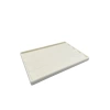 Yerli Üretim Cezayir Model Süet Kumaş Krem Renk 34/24 Cm Kademeli Çekmece İçi Küpe Standı