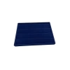 Yerli Üretim Cezayir Model Süet Kumaş Lacivert Renk 34/24 Cm Kademeli Çekmece İçi Küpe Standı