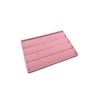 Yerli Üretim Cezayir Model Süet Kumaş Pembe Renk 34/24 Cm Kademeli Çekmece İçi Küpe Standı