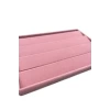 Yerli Üretim Cezayir Model Süet Kumaş Pembe Renk 34/24 Cm Kademeli Çekmece İçi Küpe Standı
