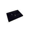 Yerli Üretim Cezayir Model Süet Kumaş Siyah Renk 34/24 Cm Kademeli Çekmece İçi Küpe Standı