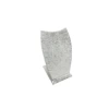 Yerli Üretim Dubai Model Süet Kumaş Gri Renk 12/8 Cm Kolye - Zincir Ayaklı Stand