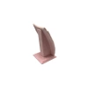 Yerli Üretim Dubai Model Süet Kumaş Pembe Renk 12/8 Cm Kolye - Zincir Ayaklı Stand
