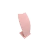 Yerli Üretim Dubai Model Süet Kumaş Pembe Renk 18/9 Cm Kolye - Zincir Ayaklı Stand