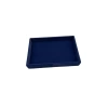 Yerli Üretim Küçük Boy Süet Kumaş Lacivert Renk 22/14 cm Servis Tablası