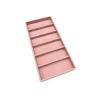 Yerli Üretim Lefkoşa Model Süet Kumaş Pembe Renk 38 Cm / 19 Cm Gözlük Sergileme Çekmece İçi Stand