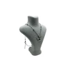 Yerli Üretim Londra Model Süet Kumaş Gri Renk 16/12 Cm Kolye Sergileme Mankeni