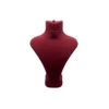 Yerli Üretim Londra Model Süet Kumaş Kırmızı Renk 28/ 22 Cm Kolye Sergileme Mankeni