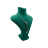 Yerli Üretim Londra Model Süet Kumaş Yeşil Renk 28/ 22 Cm Kolye Sergileme Mankeni
