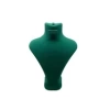 Yerli Üretim Londra Model Süet Kumaş Yeşil Renk 28/22Cm Takım Kolye-Küpe-Yüzük Sergileme Mankeni