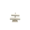 Yerli Üretim Lüx İmera Deri Kumaş Beyaz Renk Boy 20 cm En 24 cm 2Li T Model Bilezik Sergileme