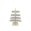 Yerli Üretim Lüx İmera Deri Kumaş Beyaz Renk Boy 38 cm En 33 cm Tekli T Model Bilezik Sergileme