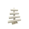 Yerli Üretim Lüx İmera Deri Kumaş Beyaz Renk Boy 38 cm En 33 cm Tekli T Model Bilezik Sergileme