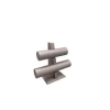 Yerli Üretim Lüx İmera Deri Kumaş Bronz Renk Boy 22 cm En 24 cm 2Lİ T Model Bilezik Sergileme