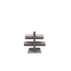 Yerli Üretim Lüx İmera Deri Kumaş Bronz Renk Boy 22 cm En 24 cm 2Lİ T Model Bilezik Sergileme