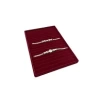 Yerli Üretim Madrid Model Süet Kumaş Bordo Renk 34/24 Cm Kademeli Çekmece Içi Bileklik-kolye Tablası