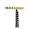 Yerli Üretim Metal Malzeme Sarı Renk Bir Metre Tesbih&Takı Sergileme Askısı