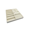 Yerli Üretim Miami Model Süet Kumaş Krem Renk 38Cm /34 Cm Mix Takı Sergileme Çekmece İçi Stand