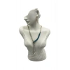 Polyester Malzeme Beyaz Renk 48 / 28 cm Takı Sergileme Mankeni
