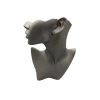 Yerli Üretim Polyester Malzeme Gri Renk 28 / 18 cm Takı Sergileme Mankeni