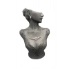 Polyester Malzeme Gri Renk 40 / 25 cm Takı Sergileme Mankeni