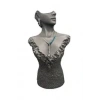 Polyester Malzeme Gri Renk 50 / 28 cm Takı Sergileme Mankeni