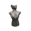 Polyester Malzeme Gri Renk 50 / 28 cm Takı Sergileme Mankeni