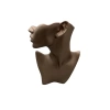 Yerli Üretim Polyester Malzeme Kahve Renk 28 / 18 cm Takı Sergileme Mankeni