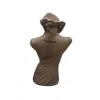 Polyester Malzeme Kahve Renk 48 / 28 cm Takı Sergileme Mankeni