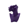 Yerli Üretim Polyester Malzeme Mor Renk 28 / 18 cm Takı Sergileme Mankeni