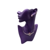 Yerli Üretim Polyester Malzeme Mor Renk 28 / 18 cm Takı Sergileme Mankeni