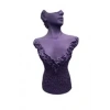 Polyester Malzeme Mor Renk 50 / 28 cm Takı Sergileme Mankeni