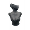 Polyester Malzeme Siyah Renk 40 / 25 cm Takı Sergileme Mankeni