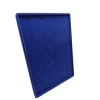 Yerli Üretim Roma Model Dikine Süet Kumaş Lacivert 34-24 Cm Ayaklı Üçlü Set Tabla Stand