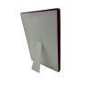 Yerli Üretim Roma Model Dikine Süet Kumaş Bordo 34-24 Cm Ayaklı Üçlü Set Tabla Stand